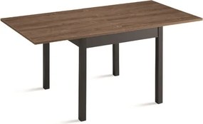 Tavolo in legno da cucina a libro da 90 cm a 180 cm Teak - UGO