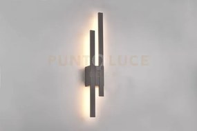 Tawa applique da esterno fusione alluminio antracite a led 18w 1800...