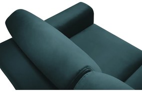 Divano color petrolio allungabile e con contenitore con rivestimento in velluto 235 cm Kyoto – Cosmopolitan Design