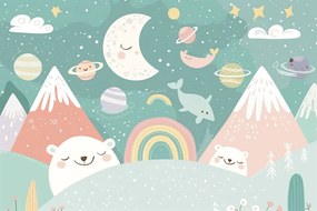 Carta da parati – Regno degli animali per bambini