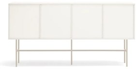 Cassettiera bassa beige/crema con ante scorrevoli 180x91 cm Nube - Teulat