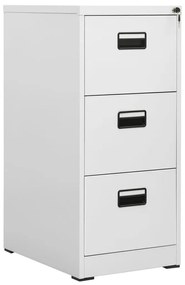 Schedario Grigio Chiaro 46x62x102,5 Cm İn Acciaio /