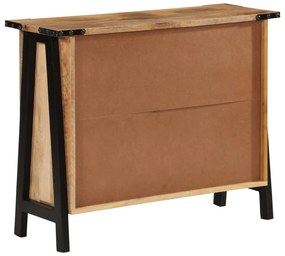 Credenza 88x30x69 cm in legno massello di mango