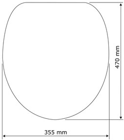 Sedile per wc bianco con chiusura facilitata , 47 x 35,5 cm Calla - Wenko