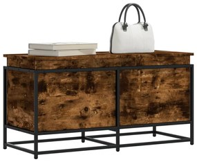 Contenitore Con Coperchio Rovere Fumo 100x40x51,5cm Truciolato /