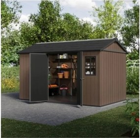 Casetta Da Giardino In Resina Newton Plus 7513/1375 Effetto Legno Keter