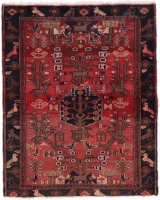 Hamedan Tappeto 110x140 (Iran) Annodato A Mano