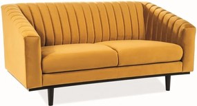 Divano Asprey 2 in velluto curry - l150xL60xH78 cm