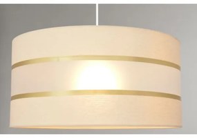 Lampadario a sospensione con filo HELEN 1xE27/15W/230V diametro 40 cm color crema/oro