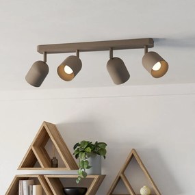 Eglo 44164 - Plafoniera con 4 faretti TILSTON 4xE14/40W/230V beige