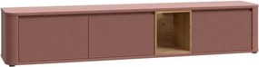 Mobile TV Sospeso 3 Ante 215x40x40 Con Vano A Giorno Lehman Terracotta