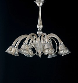 Lampadario in vetro classico champagne Poseidon 40W