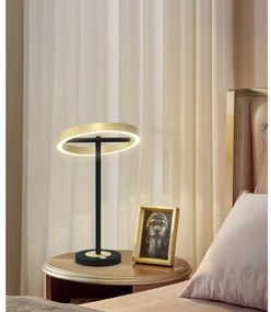 Wofi 8016-104 - Lampada LED Touch dimmerabile BREST LED/10,5W/230V nero/oro