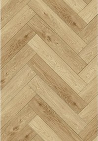 Mexen Anniston pannelli vinilici a spina di pesce 570 x 95 mm LVT Dryback 2,5 mm, supporto in PVC, 4 V-Fuga, Rovere