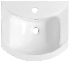 Aqualine - Lavabo da incasso ZERO 45,5x40 cm ceramica/bianca