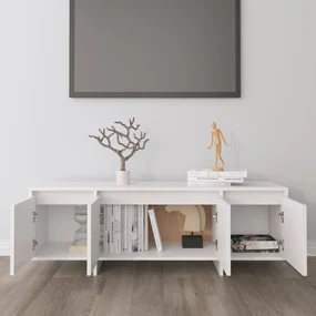 Mobile tv bianco 120x30x40,5 cm in truciolato