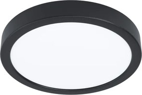 Eglo 901372 - LED RGBW dimmerabile, plafoniera con vetro fumé FUEVA-Z LED/11,2W/230V 21,1cm IP44 nero