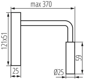 Kanlux 32522 - Lampada LED flessibile TONIL LED/2,7W/230V nera