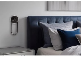 Applique a LED MONET LED/13W/230V + LED/2W 3000/4000/6000K nero