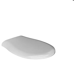 Copriwater SOFT irregolare dedicato per serie sanitari OLYMPIA CERAMICA in abs bianco opaco con chiusura rallentata su coperchio e ciambella