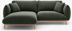 Divano angolare Ada in tessuto strutturato – 220x179x78 cm