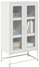 Credenza Bianca 68x39x123 Cm İn Acciaio /
