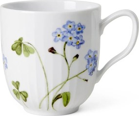 Tazza bianca in porcellana con motivo floreale 330 ml Hammershøi Summer - Kähler Design