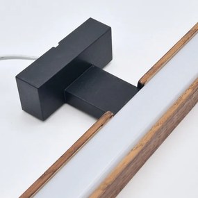 Brilagi-Illuminazione a LED per specchi da bagno WOODY MIRROR LED/8W/230V IP44 quercia/nero