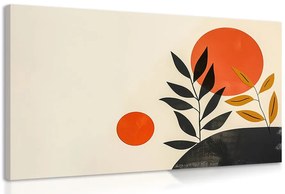 Quadro su tela – Japandi foglie