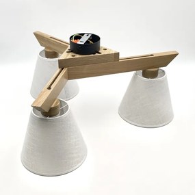 Plafoniera ANTONIO 3xE14/40W/230V rovere