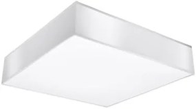 Plafoniera Quadrata da Soffitto in PVC 3xE27 HORUS 45 White da interno