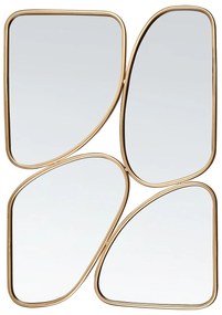 Specchio da parete metallo oro 70 x 100 cm DIANCEY Beliani