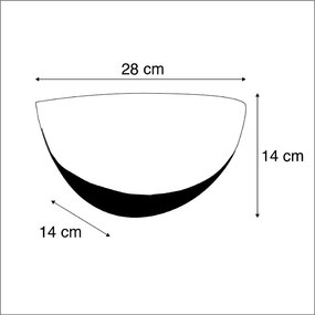 Lampada da parete intelligente bianca incl. Wifi P45 - Britt