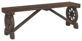 Panca da giardino 115 cm in legno massello di abete