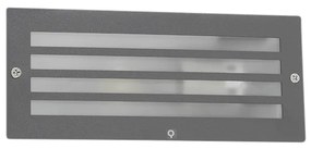 Lampada da incasso moderna grigio scuro IP44 - Hurricane