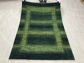 Loribaft Tappeto 180x120 Verde (Iran) Annodato A Mano