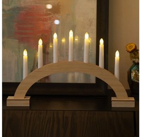 Brilagi - Candelabro natalizio a LED 7xLED/2xAA 28x45 cm