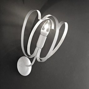 Applique moderno FIOCCO bianco 1X E27 LUMICOM
