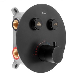 Set doccia da incasso Rea LUNGO Black Matt BOX