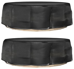 Coperture Divani Isola 2pz Con 10 Occhielli Ø236x67 Cm Rotonde /