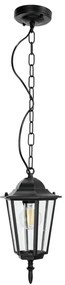 Lampadario da esterno a sospensione con catena 1xE27/60W/230V nero
