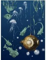 Edmond Petit Meeres-Tapete Nautilus droit - Marine