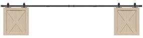 Kit Anta Scorrevole Armadio İn Acciaio Al Carbonio 244 Cm /