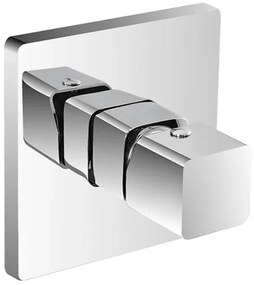 Miscelatore doccia ad incasso in ottone cromato completo di corpo a muro Lotus