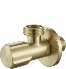 Valvola ad angolo 02 1/2" x 3/4" Brush Gold