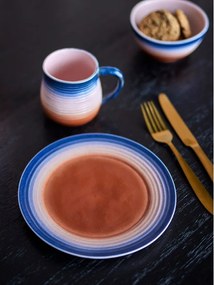 Set di piatti da dolce blu/arancioni in gres 4 pz ø 20,5 cm Tatum – Bloomingville