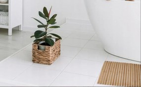 Tappeto da bagno in bambù 50 x 70 cm