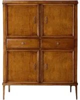 Madia credenza classica in legno 4 porte 2 cassetti finitura bassano l.100 p.43 h.130 - Mobili 2G