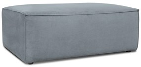 Poggiapiedi grigio con rivestimento in velluto a coste Sting – Scandic