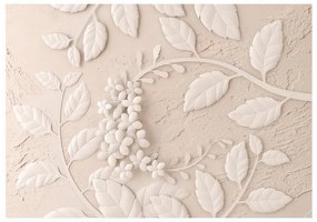 Fotomurale adesivo Paper Flowers (Beige)